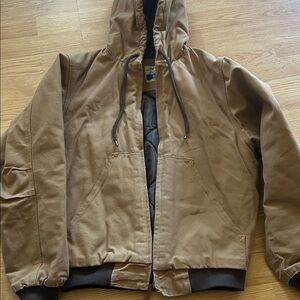 Children's Tan Performance Jacket with Hood